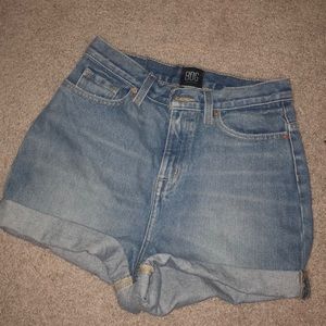 High rise mom shorts